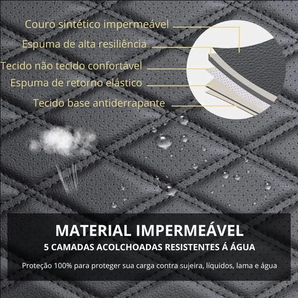 Cinco camadas acolchoadas e impermeáveis da capa de banco